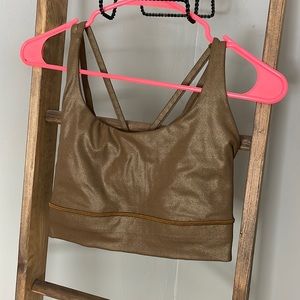 RARE!!!! Special Edition! GOLD lulu longline energy bra!